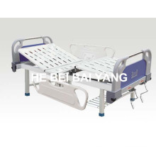 (A-77) - Cama de hospital manual de doble función con la cabeza de la cama del ABS
